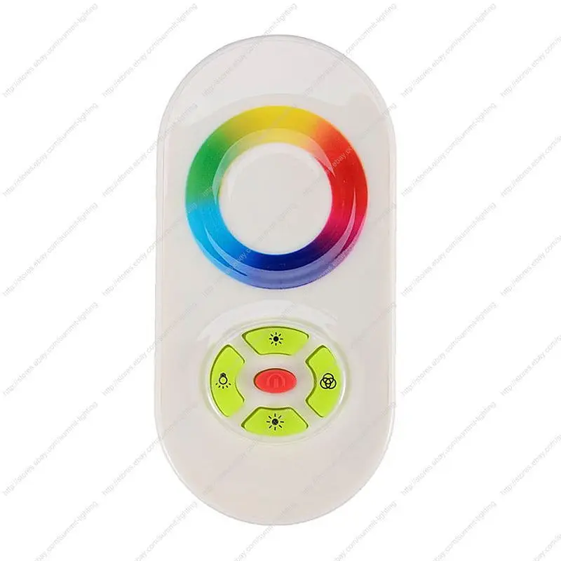 DC12V-24V 18A RGB LED Controller Aluminum Box with RF 5 Key Half Touch Wireless Remote & Color Wheel  for RGB LED Striplight