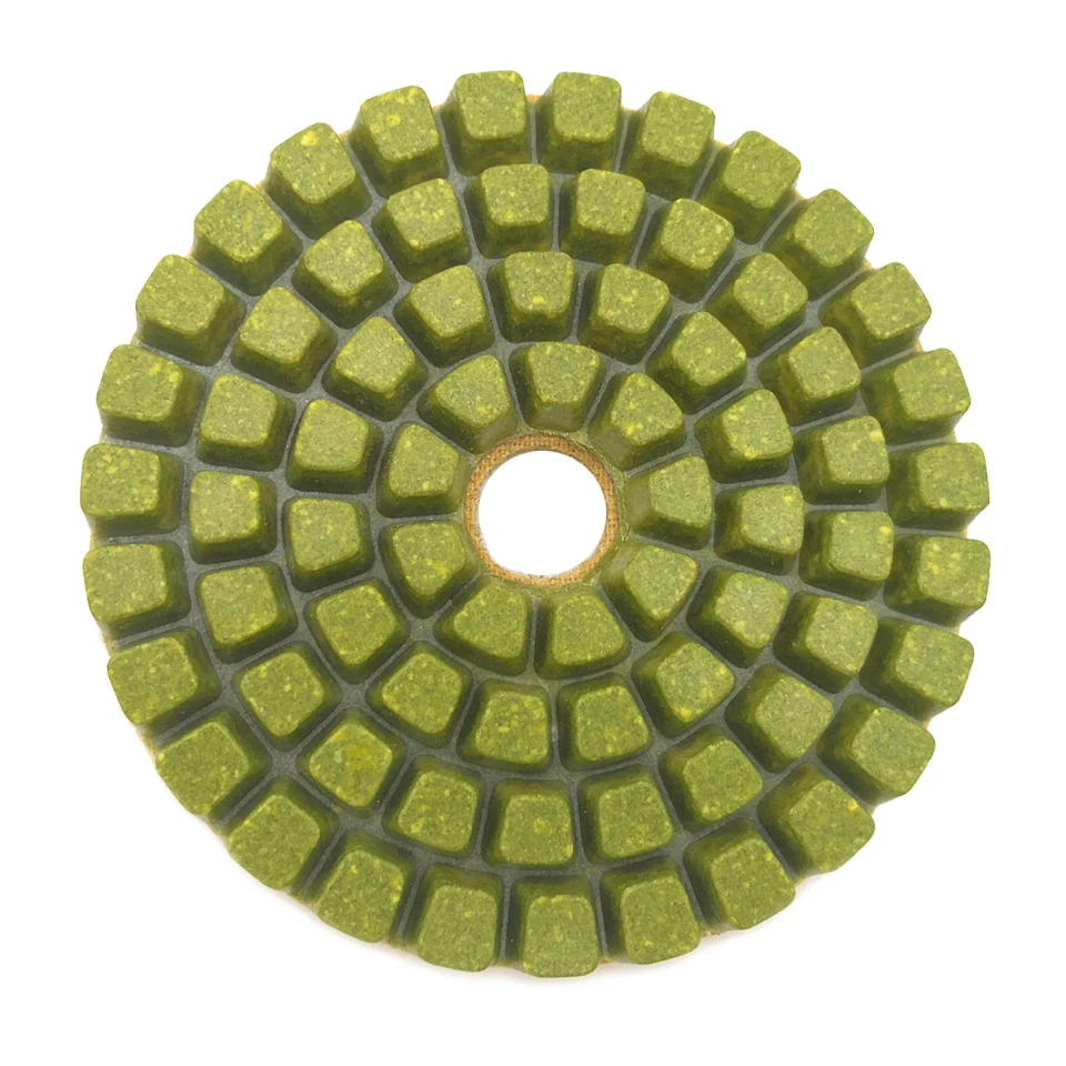RIJILEI 7PCS/Set 4 Inch Concrete Floor Polishing Pads Thick 8mm Floor Renew Sanding Discs Repairing For Floor LW04
