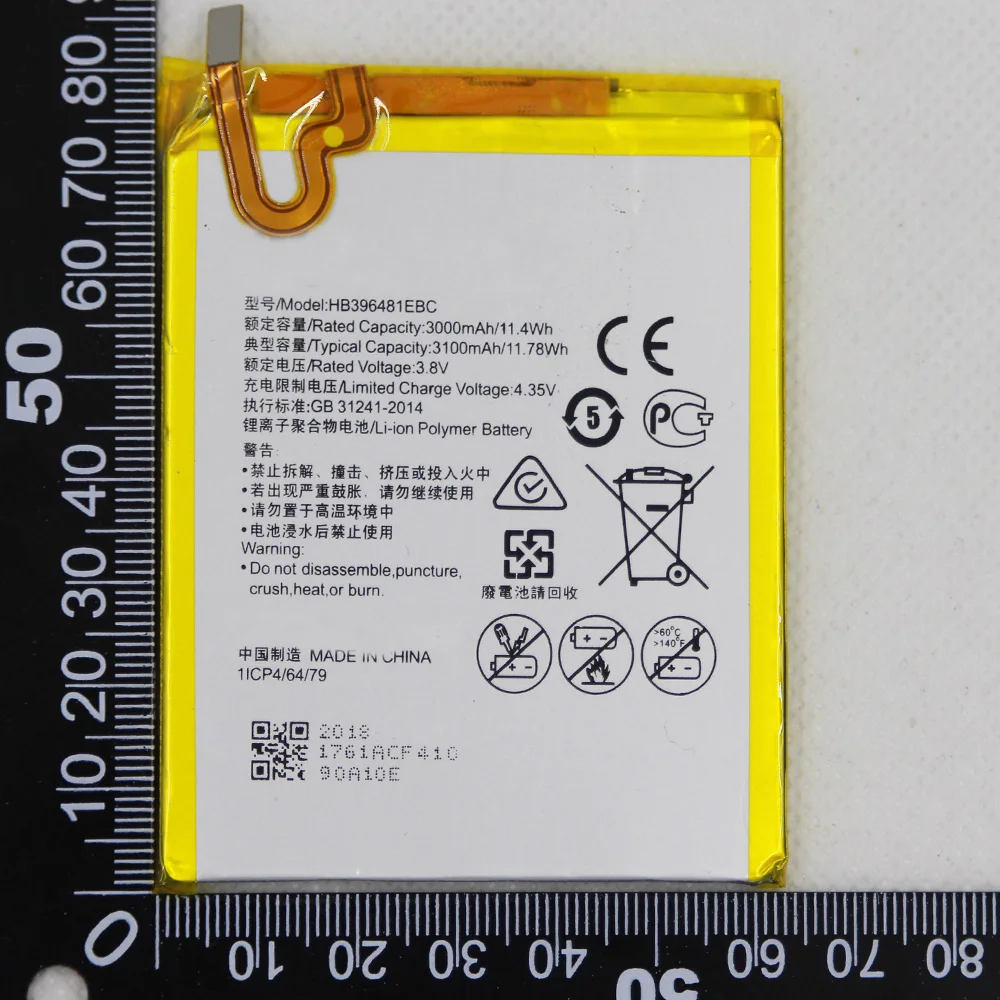 

5pcs/lot 3000mAh-3100mAh HB396481EBC battery for Huawei Honor 5X Glory Play 5X Honor 5X LTE Ascend G7 Plus G8 G8X cell phone