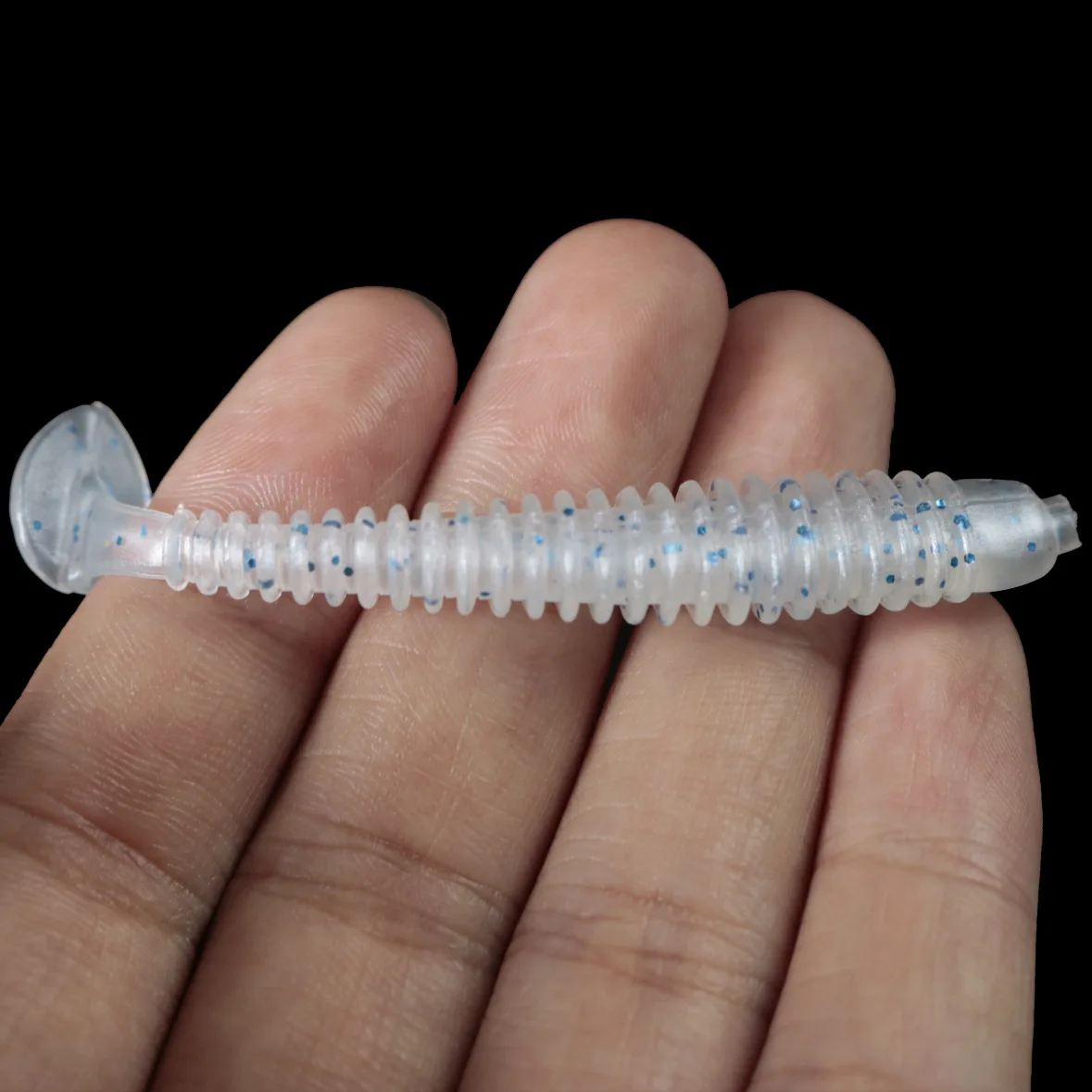 10 sztuk/partia połowów miękkie przynęty robak Grubs T ogon Wobblers sztuczne 5cm 6cm 7cm przynęty Jigging gumowe karpia ryby wędkarskiego — zdjęcie 6