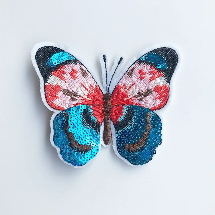 6pcs Charming Butterflies Creative Decorative Clothing Patches Embroidery Patches Sew on Hat Coat Dress Pants Accessories