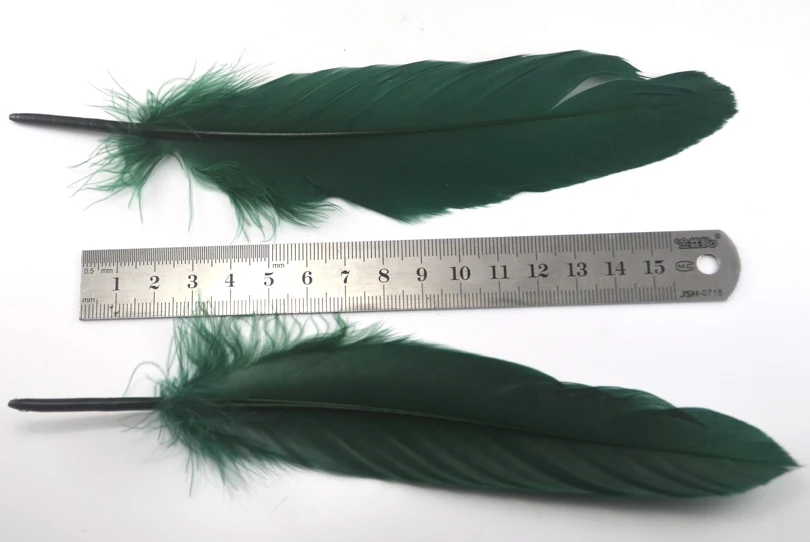 MNFT 50PCS/LOT Factory Wholesale Fishing Fly DIY Big Goose Green Feather Fly Fishing Tying Accesoires Material