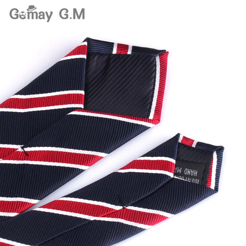 6 Cm Breedte Mens Ties Nieuwe Mode Plaid Stropdassen Corbatas Gravata Jacquard Geweven Slim Zaken Wedding Streep Das voor Mannen