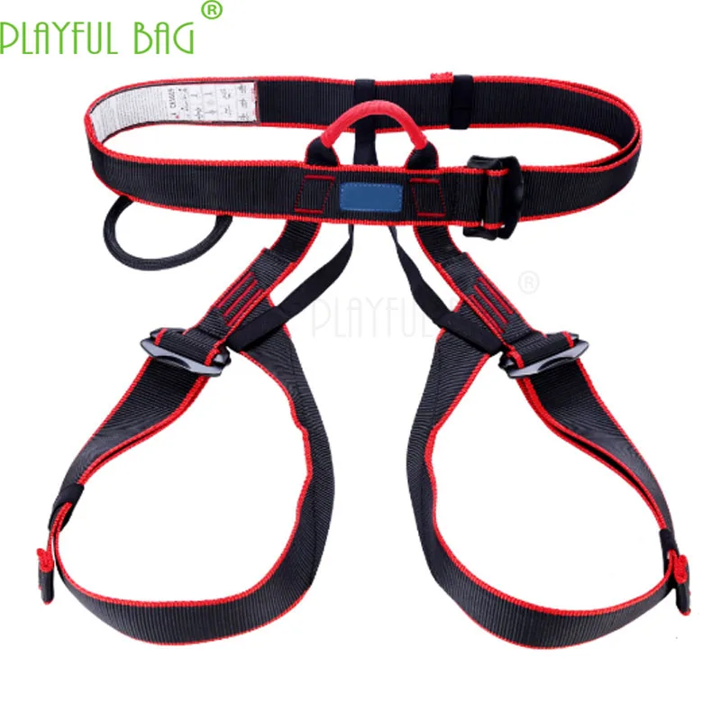 Outdoor rock climbing mountain climbing half-body high altitude operation safety belt caving speed drop rope safety belt ZL41