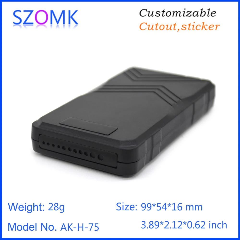 1 Piece 99*54*16mm szomk plastic electronics housing for GPS tracker tracking device locator for car motorcycle plastic GPS case