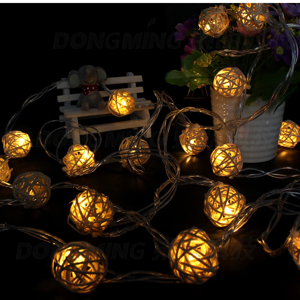 Best selling LED Christmas tree lights 5m 20leds LED Ball string lamps wedding garden pendant garland Timbo lamp 110V/220V