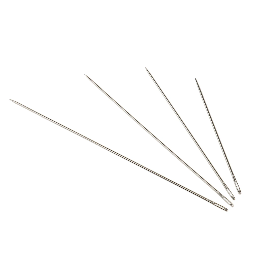 4pcs Long Embroidery Needles Kit for Sewing Mending Craft DIY Accessories