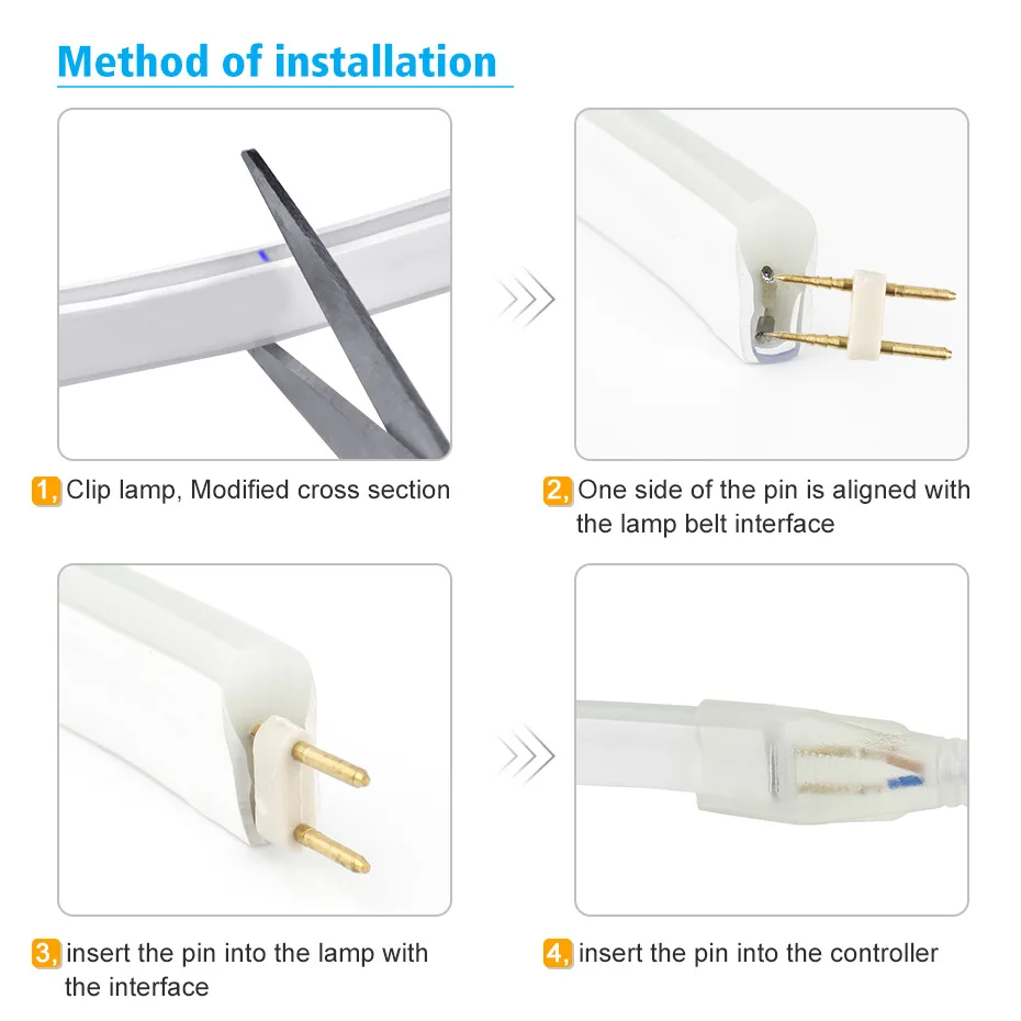 Led Neon Light Strip AC 220V 230V 240V 2835 SMD Flexible Tube Neon Strip 120leds/M IP68 For Indoor Outdoor Decorative Lighting