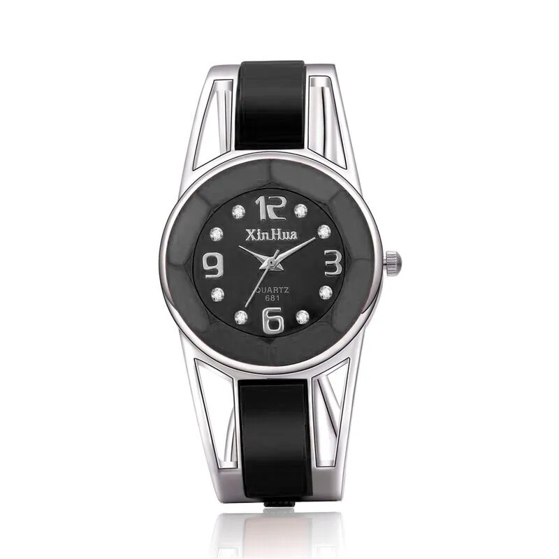 Bracciale in acciaio di lusso orologio da polso da donna moda orologi da donna strass orologio da donna vendite orologio al quarzo semplice zegarek