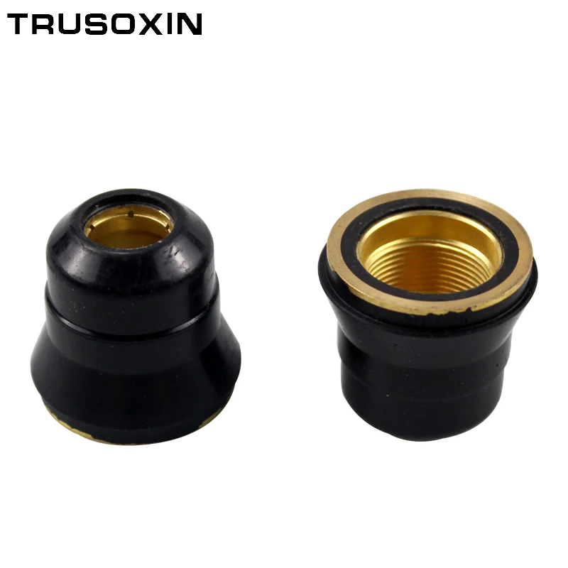 2PCS Plasma Cutter S45 Torch Trafimet Consumables Retaining Nozzle Cap PC0116