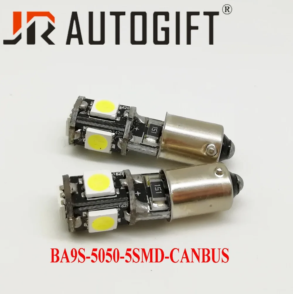 

10 шт./лот BA9S CANBUS 5050 5smd светодиодные лампы безошибочные лампы для салона автомобиля клиновидная лампа автомобильные индикаторы холодного света whtie 6000K 12V 24V
