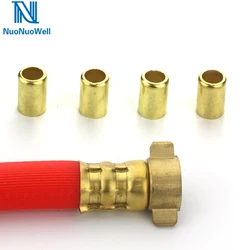 NuoNuoWell 50 pz Rame di Scarico Tubo di Manica di Riparazione Connettore 12.5mm-16mm Tubo Molle di Bloccaggio Tubo di Presse Acqua aria Adattatore