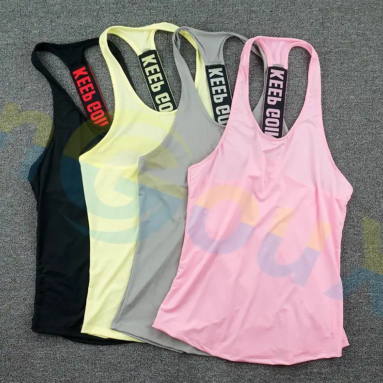 summer women Gym sports vest Sleeveless shirt Fitness running Clothes sexy Tank tops workout Yoga singlets Quick dry Tunics