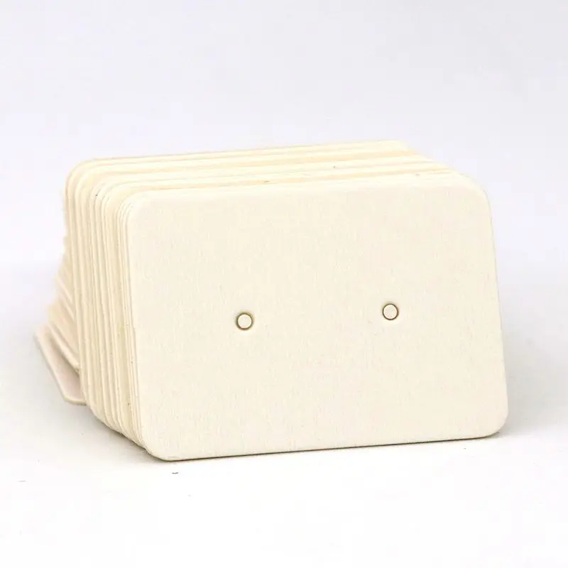 2.5*3,5 cm pcs buntes Rechteck leer Kraft papier Schmuck Ohrringe Karten Etikett Tags hängen bevorzugen DIY Zubehör Großhandel – Detail 1