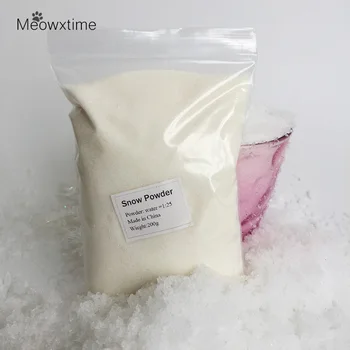 200g DIY 인스턴트 인공 스노우 캔 매직 인공 스노우 파우더, 물 추가, 나만의 스노우 파우더 만들기, 크리스마스 선물 도구