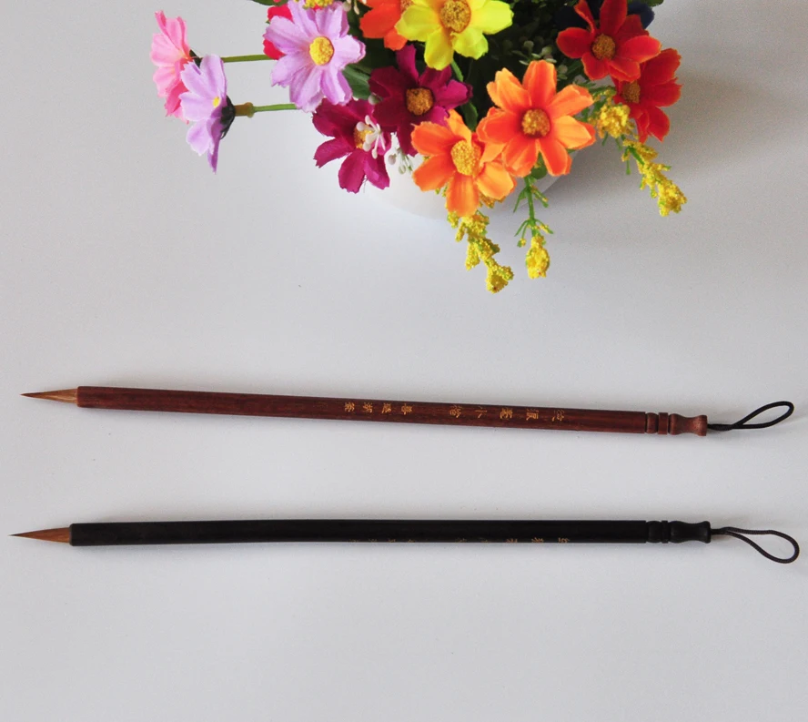 2 pcs/set Weasel hair Chinese Calligraphy Brush Drawing Brush WaterColor Brush Pen Art Supply School  Office Stationary Gift