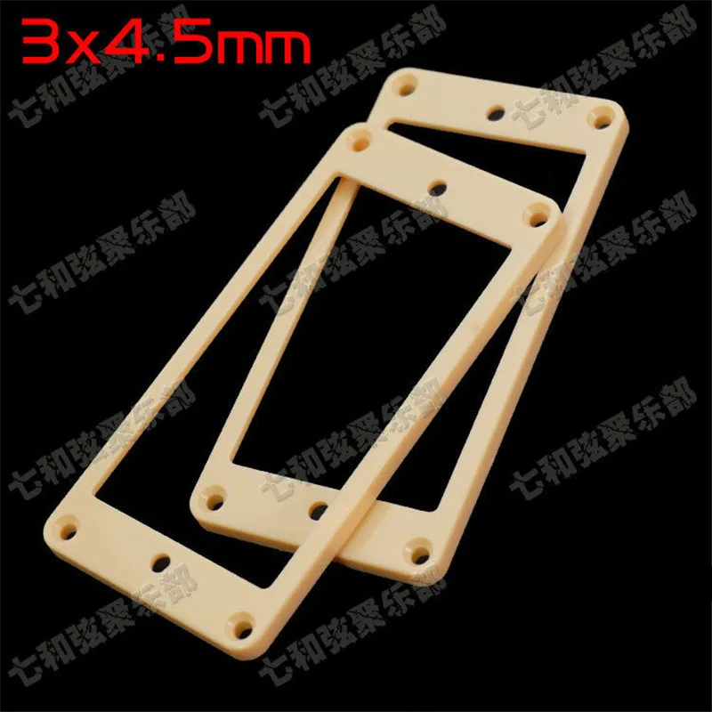 

20 Pcs Cream Plastic Slanted Electric Guitar Humbucker Pickup Ring Frame Mounting Ring 3mmx4.5mm guitar accessories