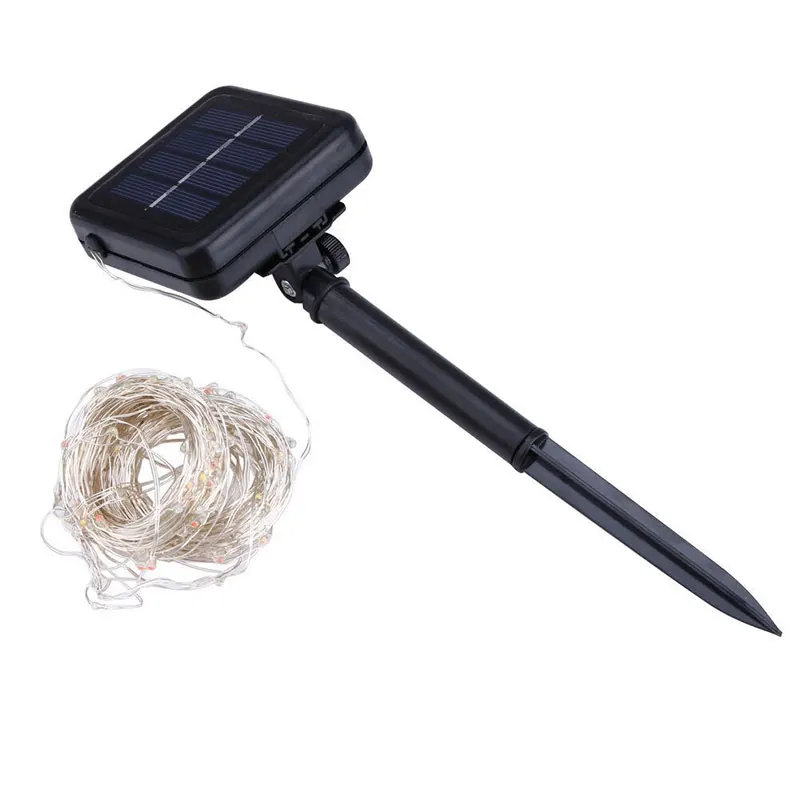 Multicolor Fairy Light 10M Solar Power Lamp Waterproof Solar String Light Copper Wire Christmas Wedding Party Decor Lamp