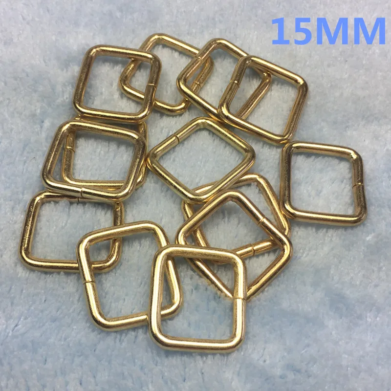 30 Pcs Rectangle Ring 15mm 20mm 25mm 40mm No Welded D webbing Belt buckles  Unwelded Nickel Plated buckle