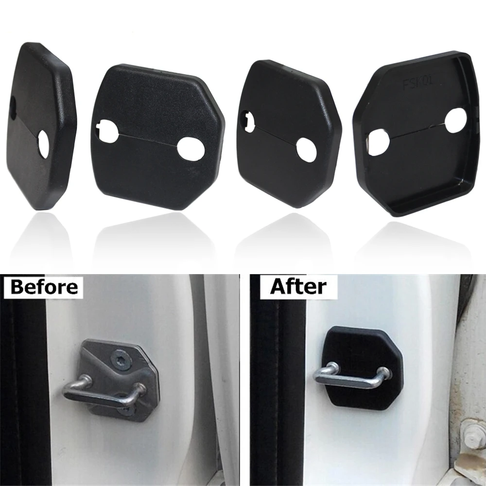 Car Door Lock Buckle Cover Refit Cover Decoration For Volvo S80L S40 XC60 S60 S80 V60 C30 2014 2015 2016 Car Styling 4Pcs