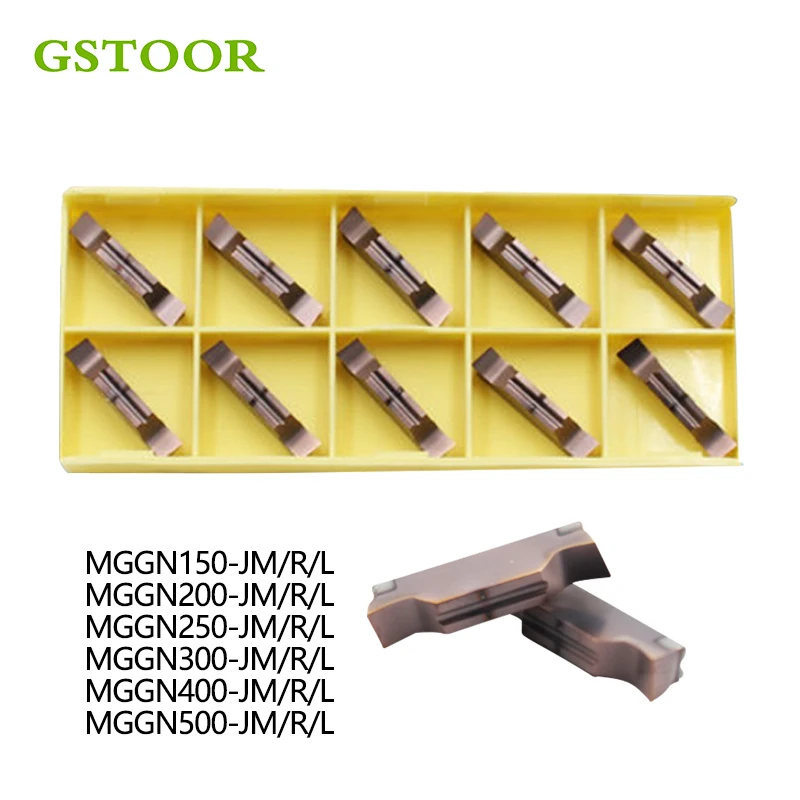 

10 шт. MGGN150 MGGN200 MGGN250 MGGN300 MGGN400 MGGN500 R L JM карбида щелевая фреза ЧПУ Токарный станок для резки нержавеющей стали
