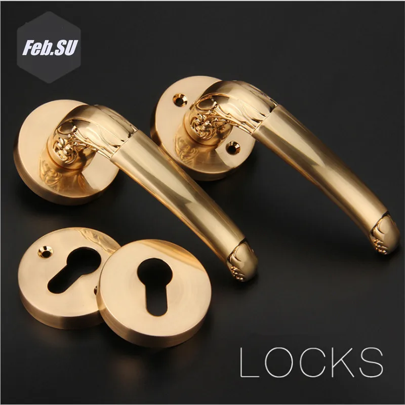 ROSE GOLD COLOR ZINC-ALLOY  DOOR LOCK FOR LIVING ROOM  BEDROOM EXPORTED