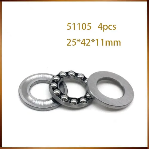 

51105 Thrust Bearing 25x42x11 mm ABEC-1 ( 4 PCS ) Axial 51105 Thrust Ball Bearings 8105