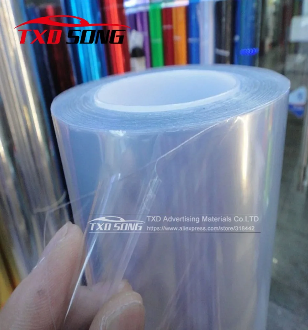 Anti Scratch Car Bumper Hood Paint Protection Film Vinyl Clear Transparence film Car styling With Size: 1.52*30m/Roll Free ship