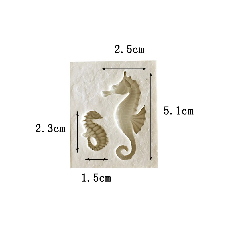 Sugarcraft Sea Horse and Dinosaur silicone mold fondant mold cake decorating tools chocolate gumpaste mold