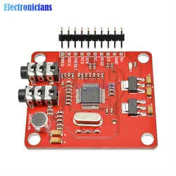 VS1053 VS1053B MP3 moduł z gniazdo kart SD VS1053B Ogg nagrywanie w czasie rzeczywistym 12.288 Mhz kryształ 16-Bit PCM dla Arduino