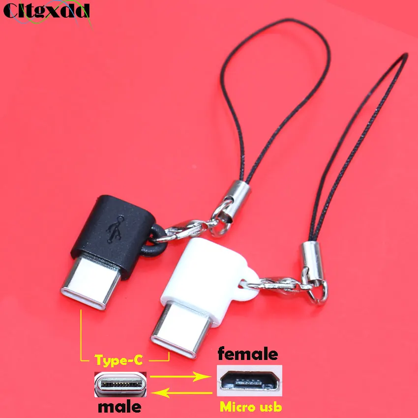 

1 Piece For Xiaomi Micro usb female to Type C male cable Converter Connector Micro USB Type-C Adapter Support OTG Short body