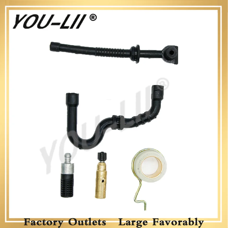 YOULII 1 Set Oil Pump Worm Gear Oil Fuel Line Filter Line Hose Kit For STIHL MS180 MS170 018 017 Carburetor Chainsaw Spare Part