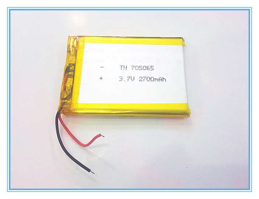 tablet battery  3.7V,2700mAH,[705065] PLIB; polymer lithium ion / Li-ion battery for dvr,GPS,mp3,mp4,cell phone,speaker