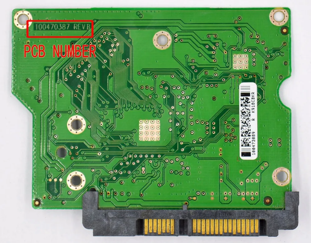 100470387 REV B / Seagate Desktop Hard Drive Circuit Board/ Have bios / 100473089 /  ST380815AS , ST3160815AS