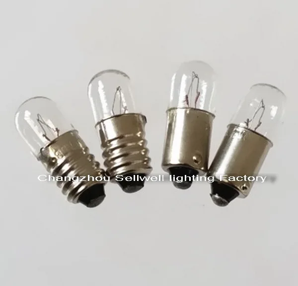 B9 E10 6V6.2V0.5A6.3V 0.15A5W6W indicator light bulb screw and bayonet lamp A1186 sellwell lighting