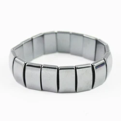 Magnetic Rectangular Beads Beaded Bracelet Black Bracelet for Men Strand Bracelet Hematite Health-care Bracelet
