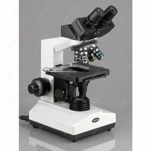 Binocular Compound Microscope--AmScope Supplies 40X-1000X Doctor Veterinary Clinic Biological Compound Microscope