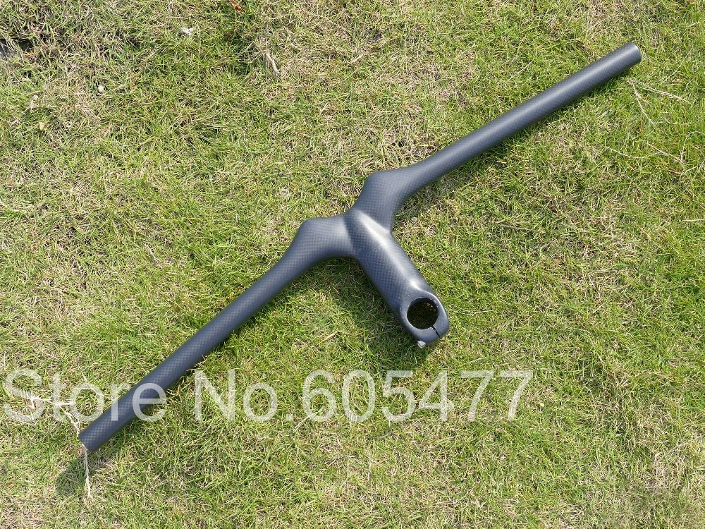 

Toray Carbon Fiber Bar Mountain Bike MTB Cycling Integrated Handlebar 620mm Stem 90/100/110/120mm