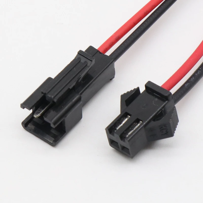 Promotion! 10Pairs 15cm Long JST SM 2Pins Plug Male to Female Wire Connector