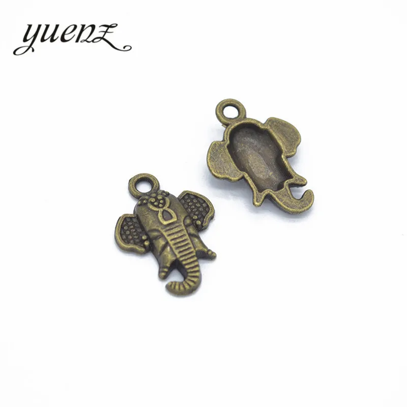 YuenZ 10 pcs 2color Antique Silver color Elephant Charms Zinc Alloy necklace,earring bracelet jewelry DIY handmade 23*17mm D9119