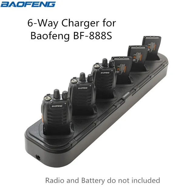 

Baofeng Six 6-Way Rapid Multi Charger BF-888S U1 Chargers For BaoFeng BF-888S BF-777S BF-666S H-777 Walkie Talkie