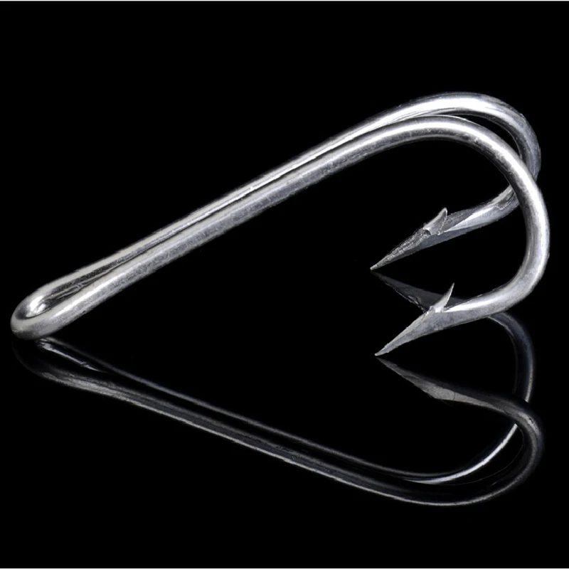 

15pcs 25# Stainless Steel Double Fishing Hook Fish Hook Frog Hook