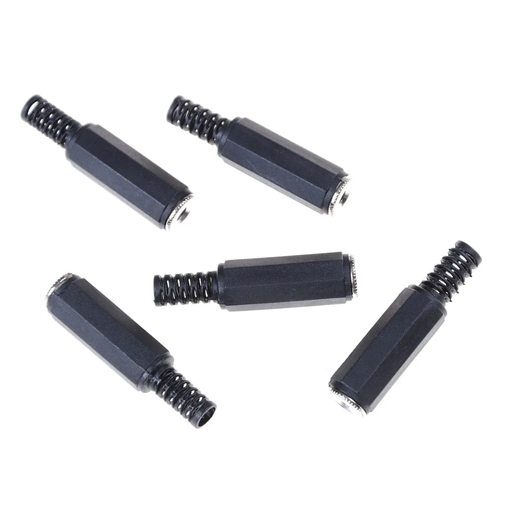 JETTING 5PCS 3.5mm Female Aux Audio Jack Plug to USB male Stereo Audio Converter Cord Car MP3 Cable Adapter