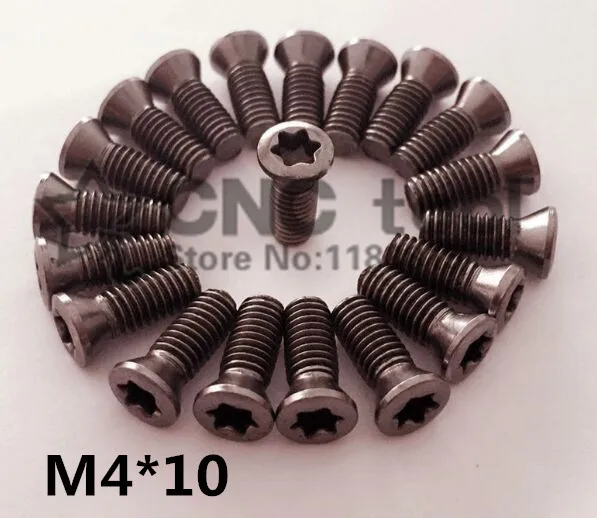 50Pcs M4.0 * 10Mmเครื่องกลึงCNCเครื่องมืออะไหล่สกรูTorxสกรู,แทรกTorxสกรูสำหรับแทนที่คาร์ไบด์แทรกเครื่องกลึงอุปกรณ์เสริม
