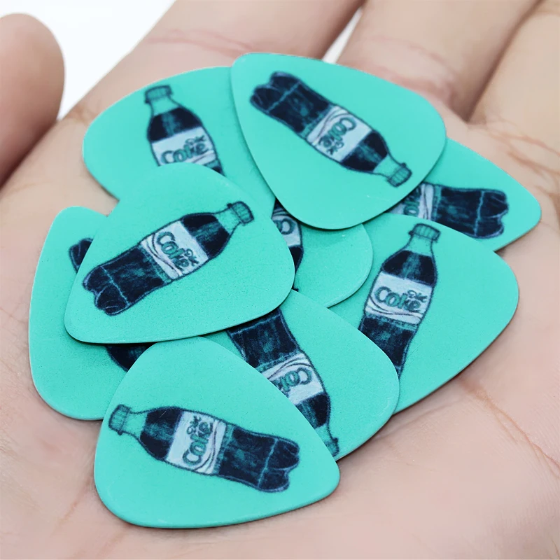 SOACH 10pcs 0.46mm guitar paddle PVC double-sided printing pattern guitar picks pick string guitar instrument accessories