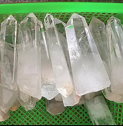 Large Brazilian natural quartz crystal white crystal rough single end magic wand 1000g