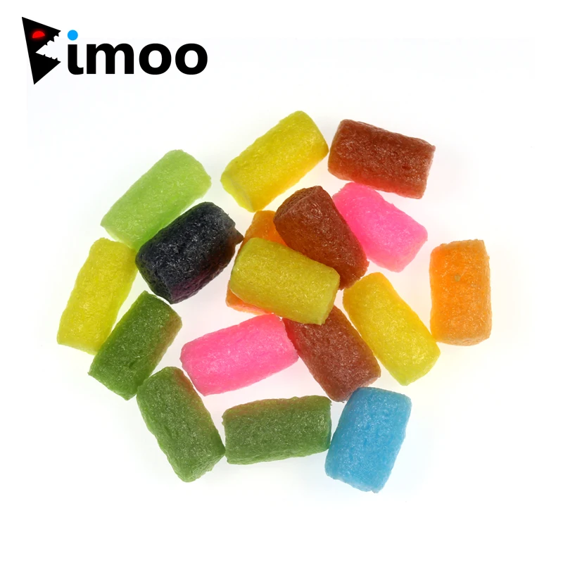 Bimoo 1Bag Over 120pcs Colored Carp Fishing PVA Nuggets for Zig Rig Weed Rigs