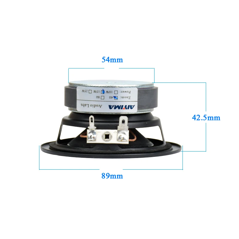 AIYIMA 2Pcs 3Inch Audio Portable Speakers Stereo Full Range 4Ohm 15W Hifi Loudspeaker DIY For Computer Speaker Home Theater
