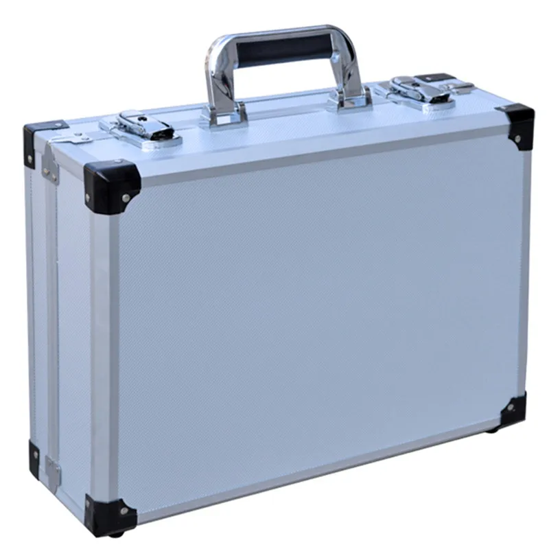 Multi functional reinforced aluminum alloy ABS travel suitcase bag portable toolbox Instrument storage business box luggage bags