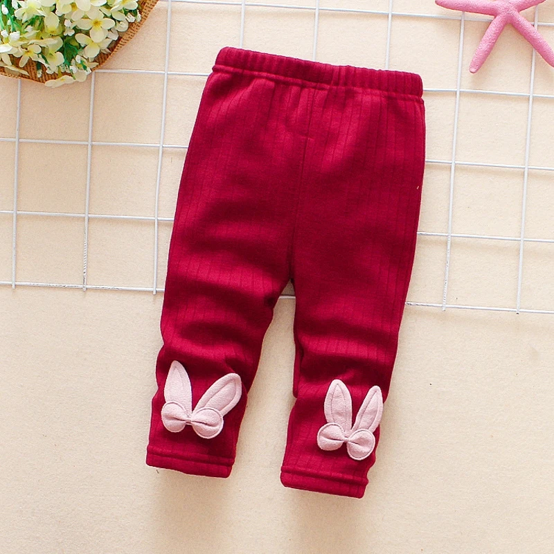 2017 new autumn winter plus velvet warm Cute girls leggings 0-5year baby pants children girls pants